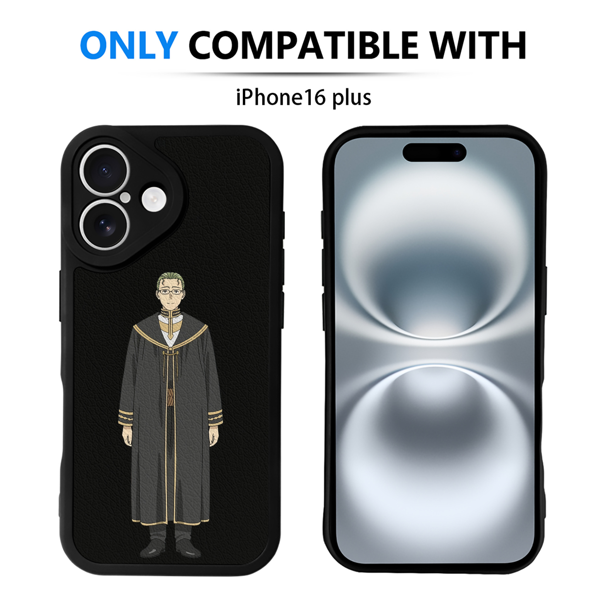 （画像用） 葬送のフリーレン Frieren 【iPhone 16シリーズ対応】シリコンスマホケース（レザー調） 材質：シリコン